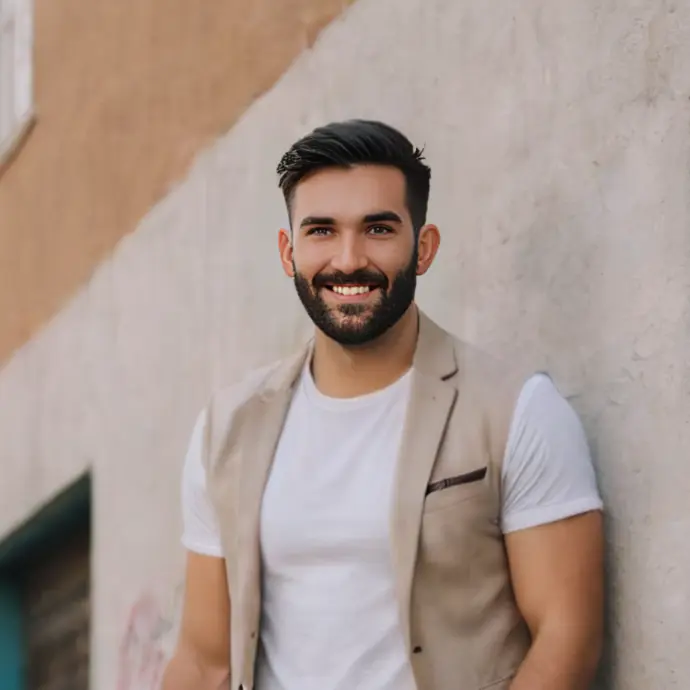 Modelo virtual masculino creado por Unsyn